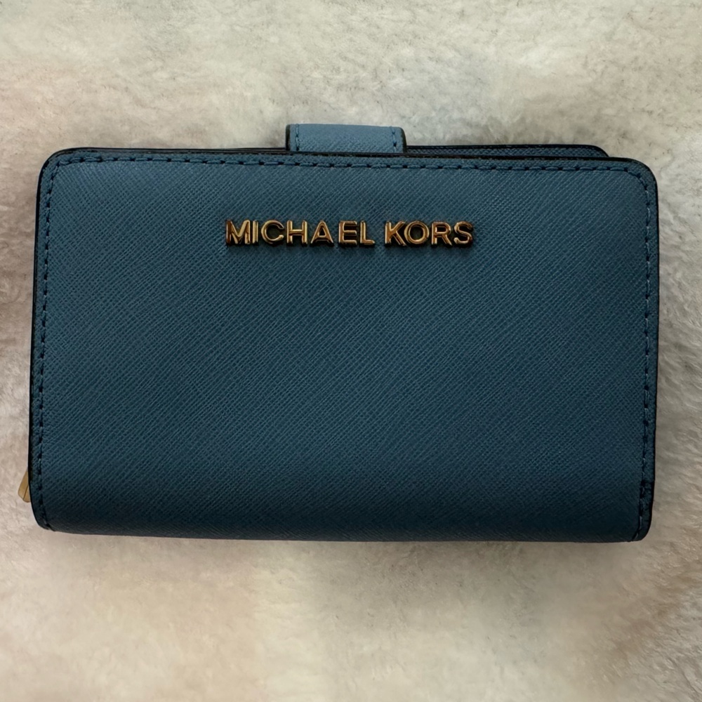 MK leather wallet